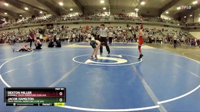 80 lbs Quarterfinal - Jacob Hamilton, Team Central Wrestling Club-AAA vs Dexton Miller, Hannibal Youth Wrestling Club-AAA