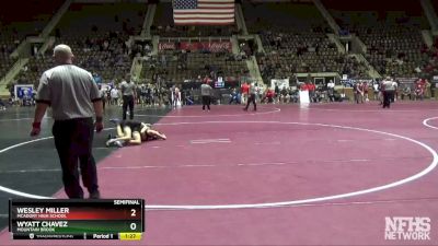 106 lbs Semifinal - WESLEY MILLER, McAdory High School vs WYATT CHAVEZ, Mountain Brook