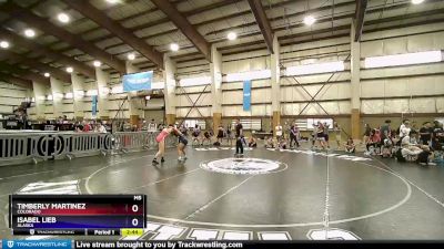 135 lbs 1st Place Match - Timberly Martinez, Colorado vs Isabel Lieb, Alaska