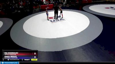 65 lbs Round 1 - Mia Rodriguez, Trifecta Wrestling vs Gwen Briggs, California Grapplers