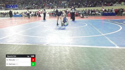 84 lbs Round Of 64 - Bostik Marple, Tuttle vs Bryson Gelinas, Grove Takedown Club