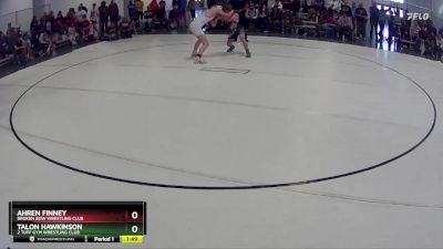 135 lbs Champ. Round 1 - Talon Hawkinson, 2 Tuff Gym Wrestling Club vs Ahren Finney, Broken Bow Wrestling Club