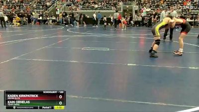 120 lbs Quarterfinal - Kain Ornelas, Team Zapas vs Kaden Kirkpatrick, Moyer Elite