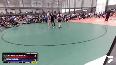 155 lbs Champ. Round 2 - Launa Nieto-Johnson, WA vs Portia Harker, WA