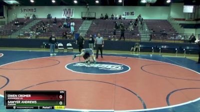 175 lbs Round 1 - Sawyer Andrews, Auburn vs Owen Cromer, Alexandria HS