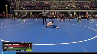 85 lbs Semifinal - Cael Combs, Sebolt Wrestling Academy vs Giancarlo Makinde, USA Mat Club