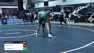 285 lbs Consi Of 8 #1 - Alex Hamrick, Brown University vs Max Vanadia, Michigan State