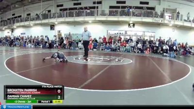 43 lbs 7th Place Match - Bronxten Parrish, Contenders Wrestling Academy vs Damian Chavez, Mishawaka Wrestling Club