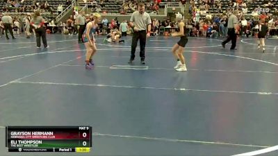 75 lbs Cons. Round 2 - Eli Thompson, The Best Wrestler vs Grayson Hermann, Nebraska City Wrestling Club