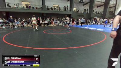 157 lbs Cons. Round 2 - Gavin Carnahan, WA vs Tyler Vandeventer, WA