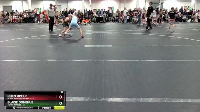 96 lbs Round 1 (8 Team) - Coen Opfer, Black Fox Wrestling vs Blaise Donehue, Terps Xpress