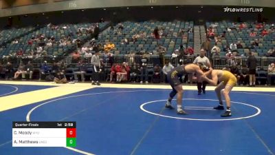 165 lbs Quarterfinal - Cole Moody, Wyoming vs Austin Matthews, Northern Colorado