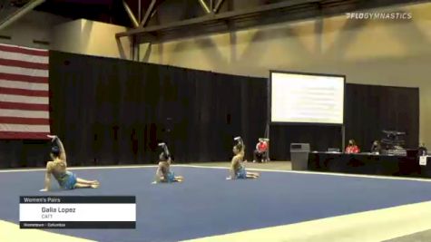 Galia Lopez - Women's Pairs, CATT - 2021 USA Gymnastics Championships