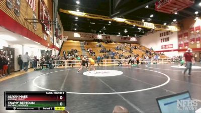 130 lbs Cons. Round 4 - Aliyah Maes, Natrona County vs Tawny Bertolini, Greybull/Riverside