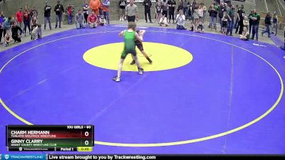 60 lbs Semifinal - Ginny Clarry, Grant County Wrestling Club vs Charm Hermann, Tualatin Wolfpack Wrestling