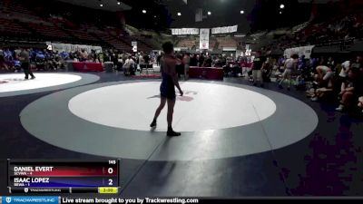 145 lbs Round 2 (16 Team) - Daniel Evert, SCVWA vs Isaac Lopez, REWA