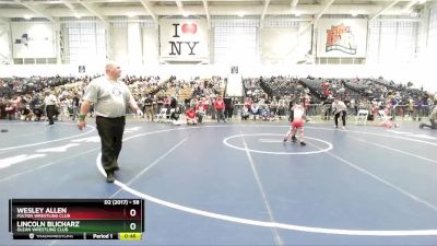 58 lbs Cons. Round 4 - Wesley Allen, Fulton Wrestling Club vs Lincoln Blicharz, Olean Wrestling Club