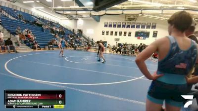 138 lbs Cons. Round 3 - Braxdon Patterson, Greybull Basin Athletic Club vs Adam Ramirez, Buffalo Outlaws Wrestling Club