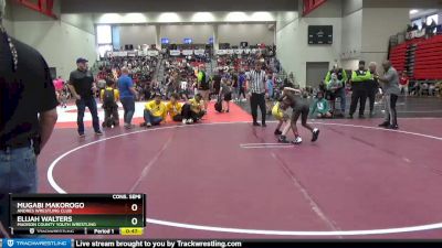 90 lbs Cons. Semi - Mugabi Makorogo, Andres Wrestling Club vs Elijah Walters, Madison County Youth Wrestling