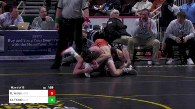 139 lbs Round Of 16 - Brock Weiss, Jersey Shore vs Marco Frinzi, Bethlehem Cath