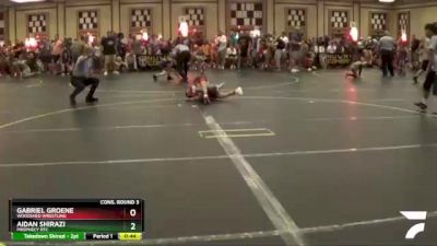 60 lbs Cons. Round 3 - Gabriel Groene, Woodshed Wrestling vs Aidan Shirazi, Prophecy RTC