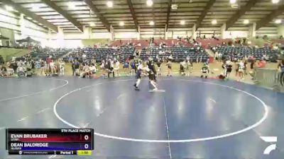 94 lbs 5th Place Match - Evan Brubaker, Utah vs Dean Baldridge, Alaska