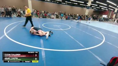 110 lbs Cons. Round 1 - Tyton Tullgren, North DeSoto Wrestling Academy vs Henry Cantin, Austin Wrestling Academy