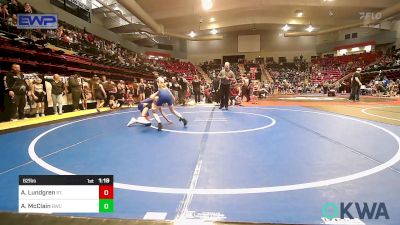 62 lbs Quarterfinal - Audrey Lundgren, St. Croix Falls WI vs Aydreana McClain, Berryhill Wrestling Club