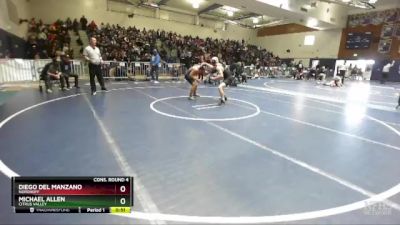 157 lbs Cons. Round 4 - Michael Allen, Citrus Valley vs Diego Del Manzano, Nordhoff