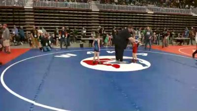 49 lbs Cons. Round 2 - Cole Barrett, Sheridan Wrestling Club vs Kyson Faupel, Top Of The Rock Wrestling Club