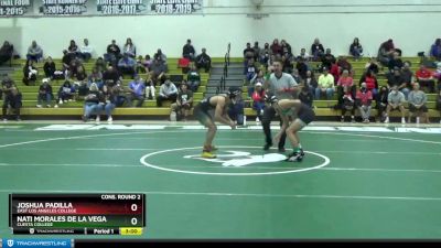 149 lbs Cons. Round 2 - Nati Morales De La Vega, Cuesta College vs Joshua Padilla, East Los Angeles College