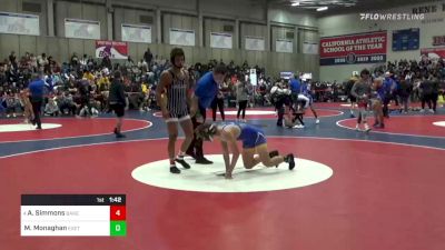 152 lbs Round Of 32 - Austin Simmons, Bakersfield vs Marcus Monaghan, Exeter Union