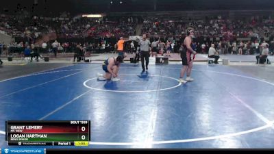 220 lbs Cons. Round 2 - Grant Lemery, Mt. View vs Logan Hartman, Bend Senior