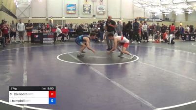 57 kg Quarterfinal - Michael Colaiocco, PRTC vs Jakob Campbell, Buffalo Valley RTC