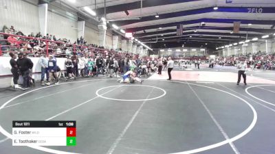 165 lbs Quarterfinal - Grant Foster, Wildpack vs Ethan Toothaker, Cedaredge Wrestling Club