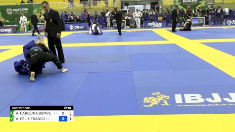 ANNA CAROLINA BOMVECHIO PONTES vs ADRIENE FÉLIX FRANCO 2024 Brasileiro Jiu-Jitsu IBJJF