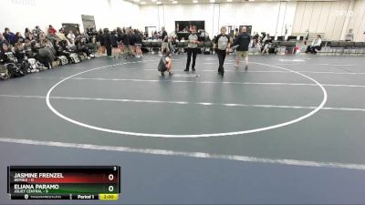 112 lbs Round 1 (6 Team) - Eliana Paramo, Joliet Central vs Jasmine Frenzel, Bemidji