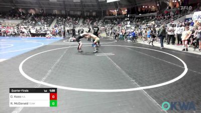 80 lbs Quarterfinal - Owen Koss, R.a.w. vs Rex McDonald, Team Tulsa Wrestling Club