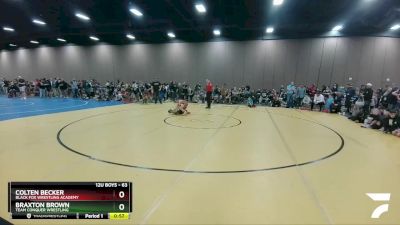 63 lbs Round 1 - Colten Becker, Black Fox Wrestling Academy vs Braxton Brown, Team Conquer Wrestling