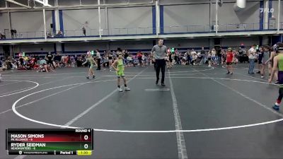 56 lbs Round 4 (8 Team) - Ryder Seidman, Headhunters vs Mason Simons, PA Alliance