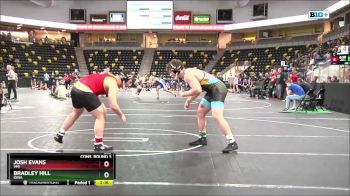 285 lbs Cons. Round 3 - Bradley Hill, Iowa vs Josh Evans, VMI