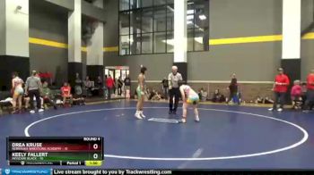 110 lbs Round 4 (12 Team) - Keely Fallert, Missouri Black vs Drea Kruse, Nebraska Wrestling Academy