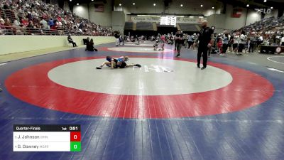 70 lbs Quarterfinal - Jax Johnson, Grindhouse Wrestling vs Drew Downey, Morris Fitness Wrestling Club