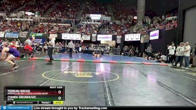 AA - 205 lbs Cons. Round 1 - Cohen Grunhuvd, Butte vs Terran Brose, Missoula Big Sky / Loyola Sacred Heart