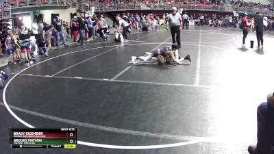 70 lbs Cons. Round 2 - Brady Eickmeier, Double Dog Wrestling Club vs Brooks Matson, The Best Wrestler