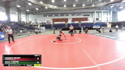 189 lbs Semifinals (4 Team) - Noah Corwin, Wantagh Sr High vs Landon Grainy, Starpoint HS