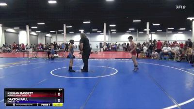 87 lbs Semis & 1st Wrestleback (8 Team) - Keegan Bassett, Pennsylvania Blue vs Daxton Paul, Kansas