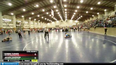 92 lbs Cons. Round 2 - Korbin Turner, Millard Wrestling Club vs Jayden Davidson, Cougars Wrestling Club