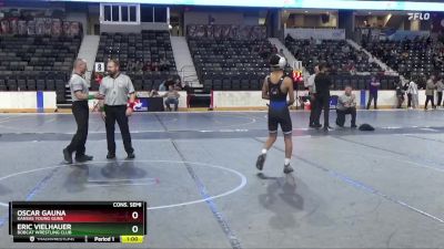 106 lbs Cons. Semi - Eric Vielhauer, Bobcat Wrestling Club vs Oscar Gauna, Kansas Young Guns