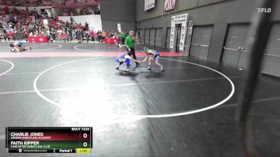 95 lbs Semifinal - Charlie Jones, Askren Wrestling Academy vs Faith Kipper, Lancaster Wrestling Club